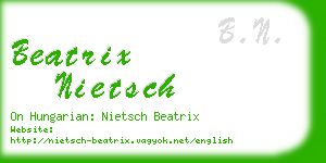 beatrix nietsch business card